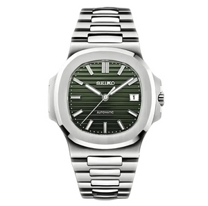 Seiko Mod Nautilus - Olive Green