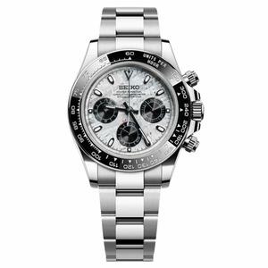 Seiko Mod Daytona - Meteorite Silver