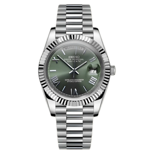 Seiko Mod Day-Date - Roman Olive