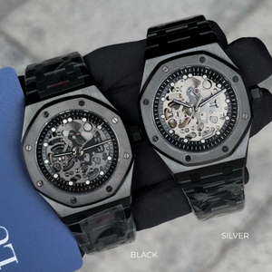 Seiko 精工改裝 皇家橡樹鏤空 全黑色