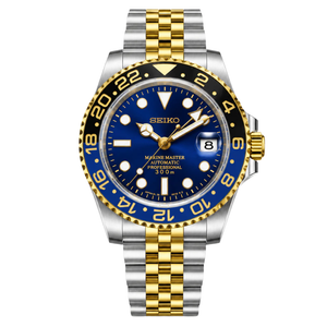 Seiko 精工改裝 遊艇名仕型 間金 藍色面
