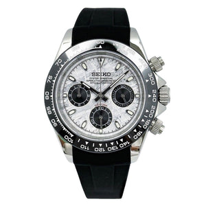 Seiko Mod Daytona - Meteorite Silver
