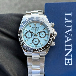 Seiko Mod Daytona - Ice Blue/Black