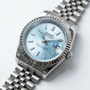 Seiko Mod Datejust - Ice Blue