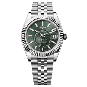 Seiko Mod Sky-Dweller - Olive Green