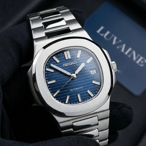 Seiko Mod Nautilus - Blue