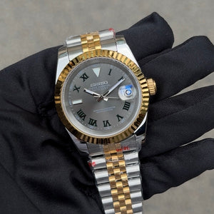 Seiko Mod Datejust - Wimbledon (Two-Tone Gold)