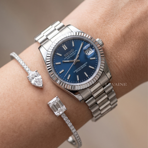 Seiko Mod Ladies Datejust - Blue