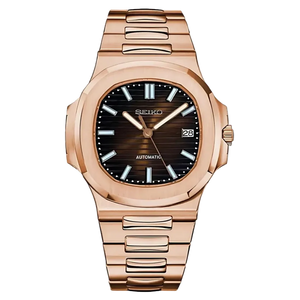 Seiko Mod Nautilus - Rose Gold/Brown