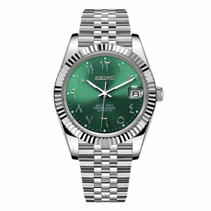 Seiko Mod Datejust - Arabic Green