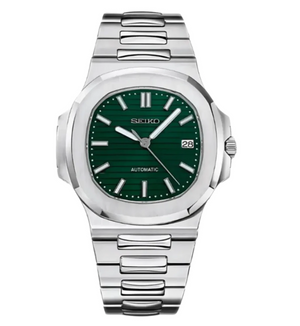 Seiko Mod Nautilus - Emerald Green
