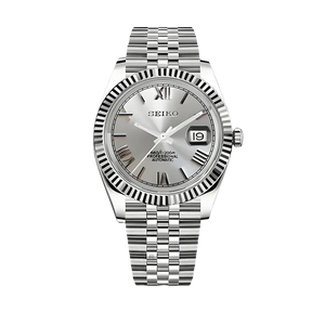 Seiko Mod Datejust - Roman Grey