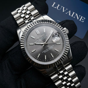 Seiko Mod Datejust - Rhodium