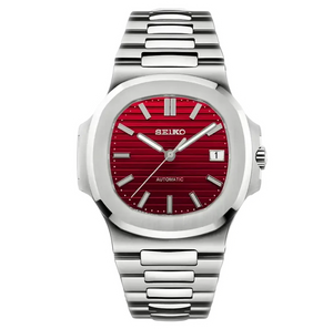 Seiko Mod Nautilus - Red Velvet