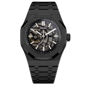 Seiko 精工改裝 皇家橡樹鏤空 黑色