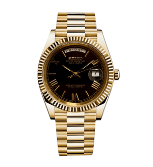 Seiko Mod Day-Date - Roman Gold/Black