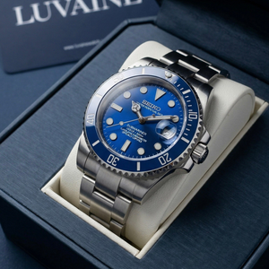 Seiko Mod Submariner Blue