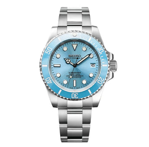 Seiko Mod Submariner Baby Blue