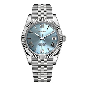 Seiko Mod Datejust – Sky Blue Roman