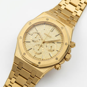 Seiko Mod Royal Oak Chronograph - Frosted Gold
