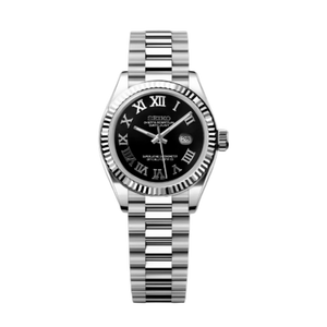 Seiko Mod Ladies Datejust - Roman Black