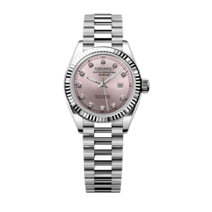 Seiko Mod Ladies Datejust - Pink Gem