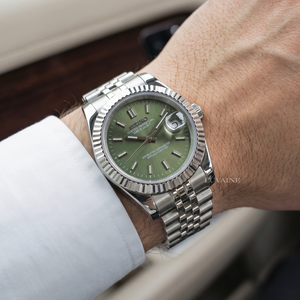 Seiko Mod Datejust - Olive Green