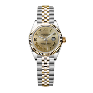 Seiko Mod Ladies Datejust - Roman Gold (Two-Tone Gold)