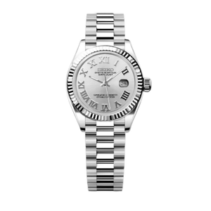 Seiko Mod Ladies Datejust - Roman White