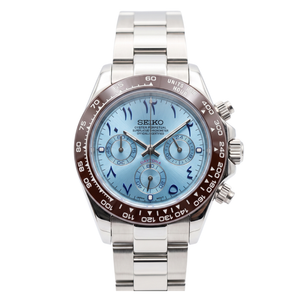 Seiko Mod Daytona - Arabic Ice Blue