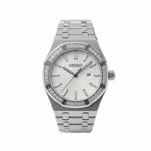 Seiko Mod Ladies Royal Oak - White/Ice Bezel