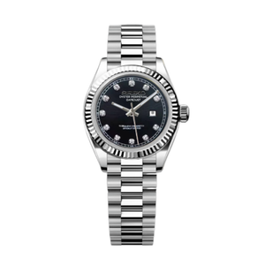 Seiko Mod Ladies Datejust - Black Gem