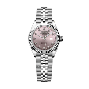 Seiko Mod Ladies Datejust - Pink Gem