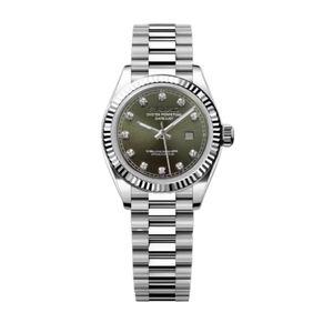 Seiko Mod Ladies Datejust - Olive Green Gem