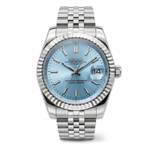 Seiko Mod Datejust - Ice Blue
