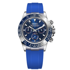 Seiko Mod Daytona - Black/Royal Blue