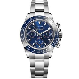 Seiko Mod Daytona - Black/Royal Blue