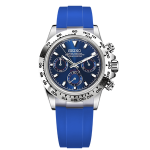 Seiko Mod Daytona - Black/Royal Blue
