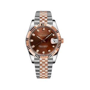 Seiko Mod Datejust - Champagne Gem (Two-Tone Rose Gold)
