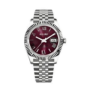 Seiko Mod Datejust Roman Purple