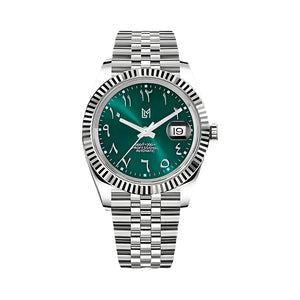 Seiko Mod Datejust - Arabic Dial Green